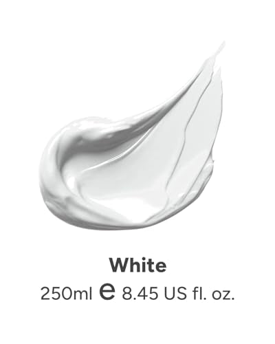 JusArt Acrylic Paint,Titanium White Paint Tubes (250ml /8.45 oz - color: White