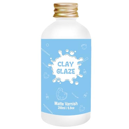 200ml Air Dry Clay Glaze, Protect Clay Surfaces,Delivers Matte Glaze Effect - size: matte
