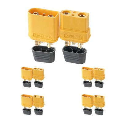 ELFCULB 5 Pairs Amass XT90H 2+2 Connectors for Robotics and RC Models - size: XT90H(2+2)