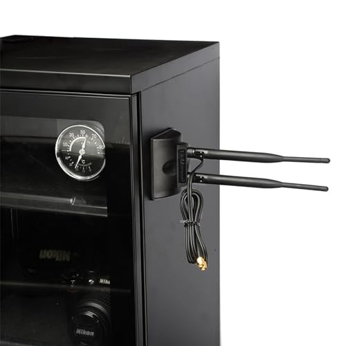Eightwood Dual Band RP-SMA WiFi Antenna with 2-Pack SMA Male Adapter