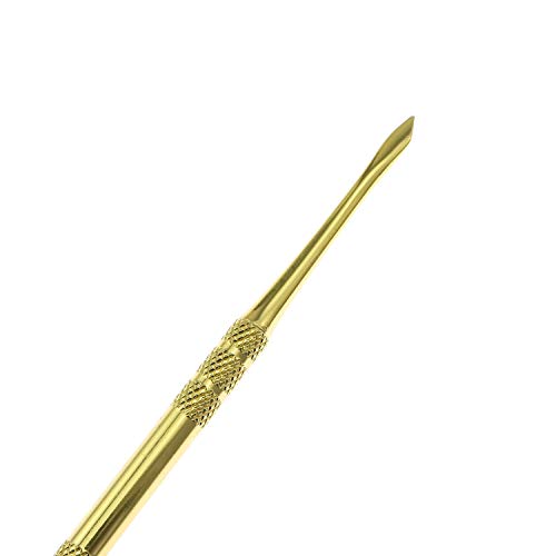 Maxmoral Gold Stainless Steel Spoons Glass Accessories Carving Tools - color: Gold