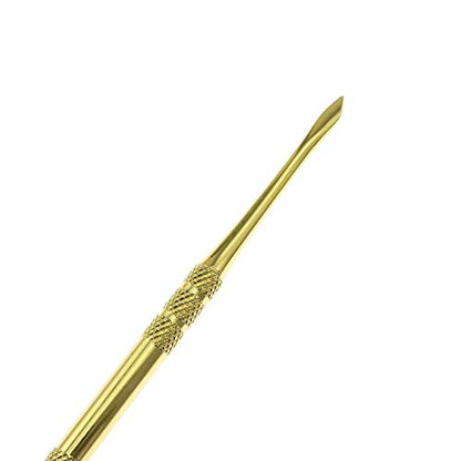 Maxmoral Gold Stainless Steel Spoons Glass Accessories Carving Tools - color: Gold