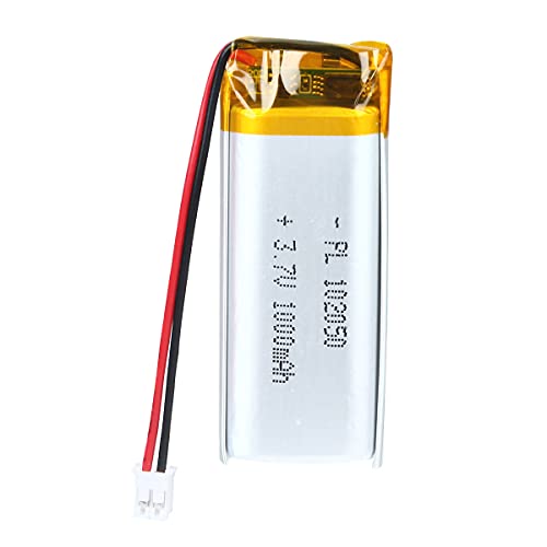 102050 3.7V Lipo Battery 1000mAh 102050 Rechargeable Lithium - size: 102050 1000mAh