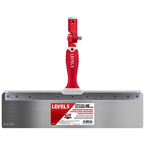 LEVEL5 16" Offset Knife, 0.5mm Stainless Steel FLEX Blade | Soft-Grip Handle | 5-388 - size: 16"