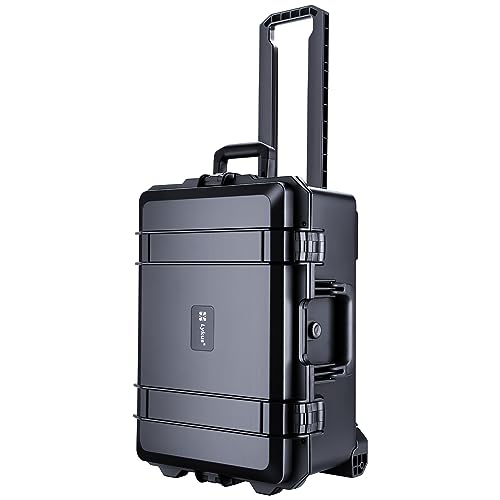 Lykus HC-5220 Hard Case with Wheels and Foam, Inner Size 19.09*12.68*8.66in - size: HC-5220