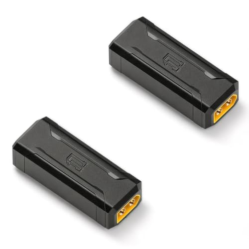 2 Pcs XT60 Drone Connector XT60 Male Plug to Male Plug Model Airplane Adapter for Drones,Lithium Batteries,Model Aircraft etc (Male to Male)