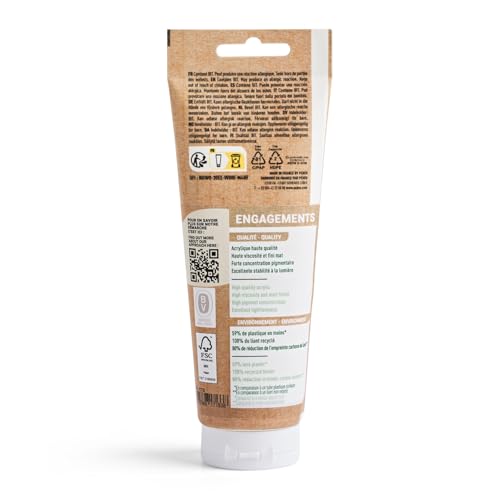 PEBEO Origin Acrylics 120ml Matte Acrylic Paint, Raw Umber - color: Raw Umber