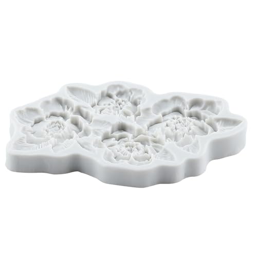 Flower Polymer Clay Molds Flower and Leaf Silicone Mold - color: Style J