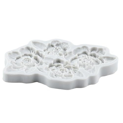 Flower Polymer Clay Molds Flower and Leaf Silicone Mold - color: Style J