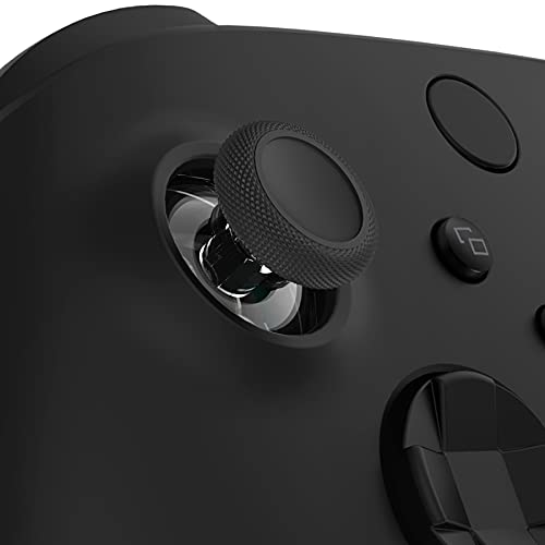 eXtremeRate Replacement Thumbsticks for Xbox Series X & S Controller, Joysticks Repair Kit for Xbox Wireless Controller, Custom Analog Stick Buttons for Xbox One S/X/Elite Controller - Black & Clear - color: Black & Clear