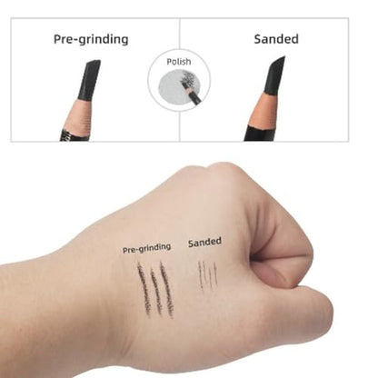Sandpapers Sharpener - 100 Pieces Sandpaper Pads for Sketch Pencil, Crayon, Eyebrow Pencil, Charcoal Pencil Pointer for Artists and Students