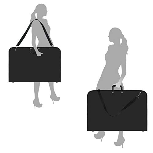 Vantasii Black Art Portfolio Case - size: 19” x14.7”x1.5”
