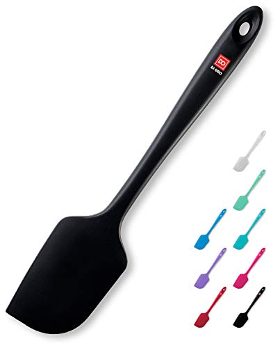 DI ORO Large Silicone Spatula - 600F Heat Resistant, Black - color: Black