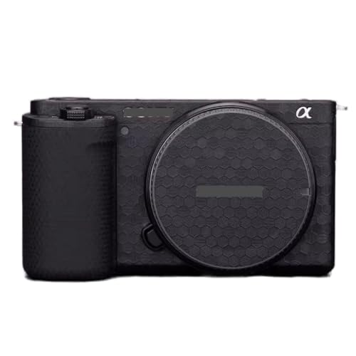 Camera Cover Skin Sticker for Sony ZV-E10 Camera Protector Film Skin Anti-Scratch Protective Decoration (Honeycomb Black) - color: Honeycomb Black