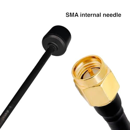 2PCS 5.8GHz FPV Antenna, 2.5db RHCP SMA Male Replacement Antenna - color: 2PCS-UP155R