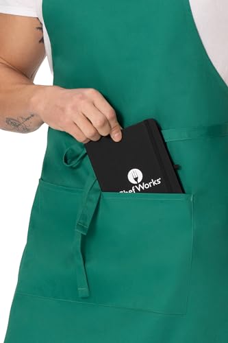 Chef Works Unisex Butcher Apron - color: Kelly Green