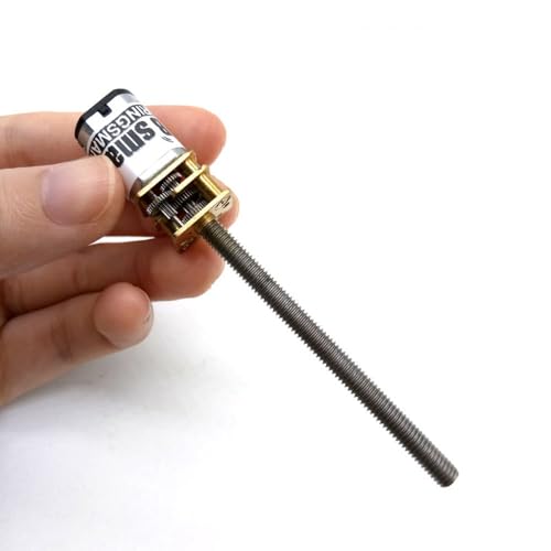 BRINGSMART Threaded Shaft M4 55mm DC Gear Motor 3V 6V 12V N20 Mini Reducer - size: 12V 7rpm