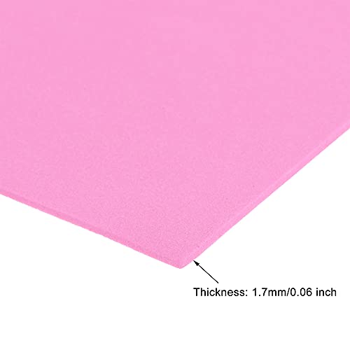 uxcell Light Pink EVA Foam Sheets 11 x 8 inch 1.7mm Thickness for Crafts DIY Projects, 12 Pcs - color: Light Pink