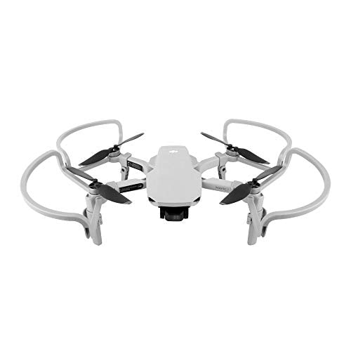 Upgraded Version 2 in 1 Mavic Mini 2 Propellers Guard Rings with Foldable Landing Gear Quick Release Extension Leg Protection Accessory for DJI Mavic Mini 1/Mini 2 /Mini SE Drone(Grey) - color: Propeller Guards