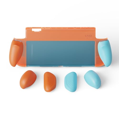 Savage Raven By Skull & Co. GripCase: Soft Protective Case with Replaceable Grips for Nintendo Switch 2- First Wave Edition-Blue Red - color: First Wave Edition[Blue Red], size: GripCase ONLY