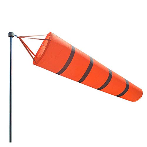 Airport Windsock Rip-Stop Outdoor Rainbow Wind Measurement Sock Bag with Reflective Belt(30" 40" 60") (60") - size: 60"