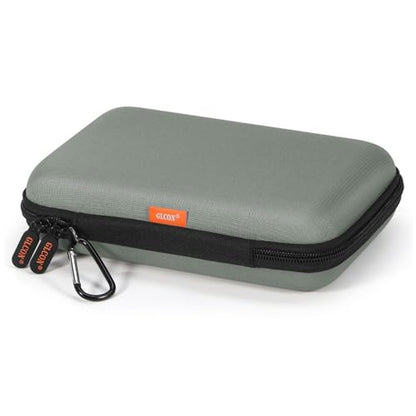 Gray-Green Hard Shell Carrying Case for External Hard Drive,Travel Case - color: Gray-Green