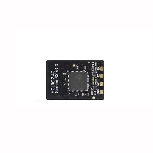 HGLRC ELRS Gemini RX Dual Diversity Receiver 2.4GHz ExpressLRS Nano Receiver with Dual RX Chains 2 Antennas TXCO Tech for FPV Drone Tiny Whooh Quadcopter