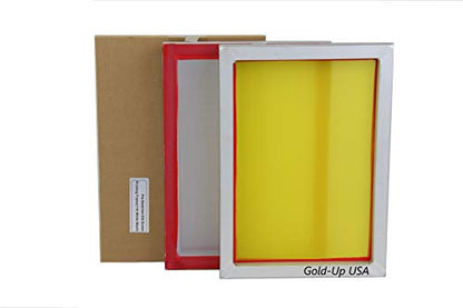 Aluminum Screen Printing Screens, Size 10 x 14 Inch Pre-Stretched Silk Screen Frame (200 Yellow Mesh) - size: 200 Yellow Mesh