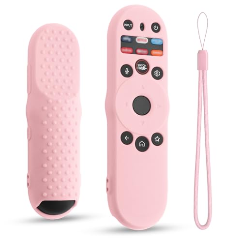 Pink Cover for Vizio Smart TV Remote XRT270 2023, Silicone Protector Case Replacement for Vizio Remote Control XRT270, Shockproof (Pink) - color: Pink