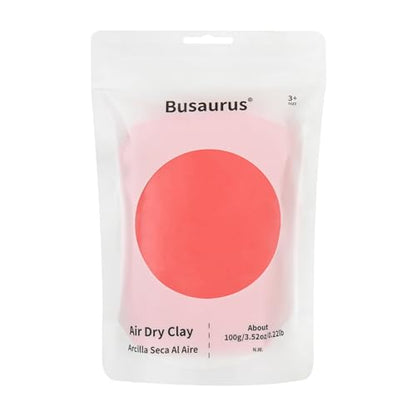 100g Red Air Dry Foam Clay for Kids & Adults - color: Red