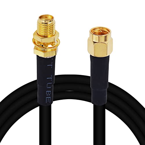onelinkmore RG58 SMA Male to Female Extension Cable 6.5ft, 50 Ohm Copper