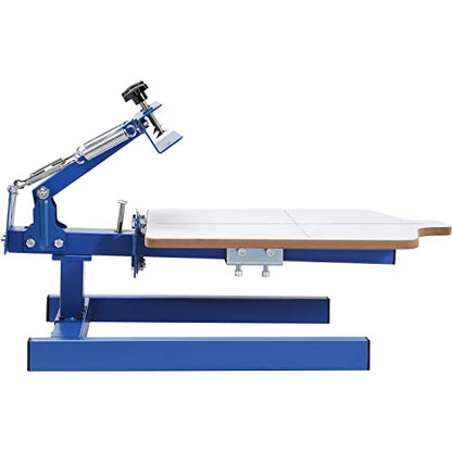 VEVOR Screen Printing Machine 1 Color 1 Station Silk Screen Printing Press - color: White