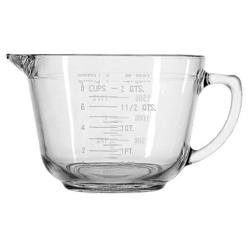 Anchor Hocking Batter Bowl, 2 Quart Glass Mixing Bowl - color: Clear, size: 1 Count