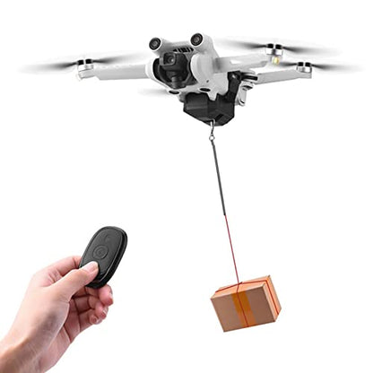 Airdrop Payload Transport Delivery Release Drop Device Drone Thrower Airdrop Dropping System Compatible for DJI Mini 4 Pro/Mini 3/Mini 3 Pro/Mini 2/Mini SE/Mavic Mini/Mavic Pro/Mavic Air
