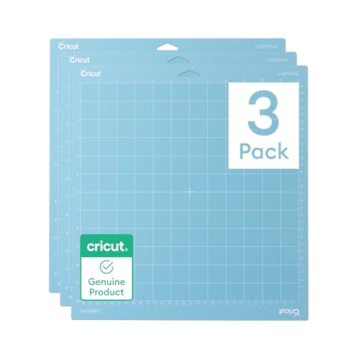 Cricut LightGrip Cutting Mats 12in x 12in (3 Count) - size: 12 in x 12 in, style: 3 Count