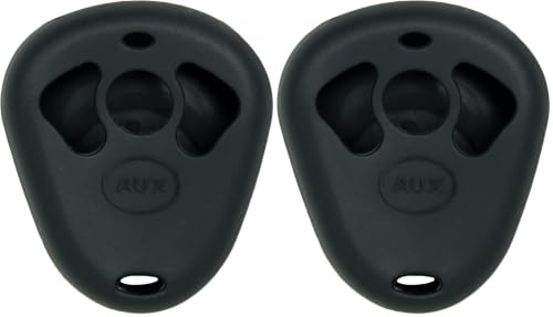 Keyless2Go Replacement for New Silicone Cover Protective Case for Viper Python Remote 474T- Black (Pack of 2) - size: 1 (Pack of 2)