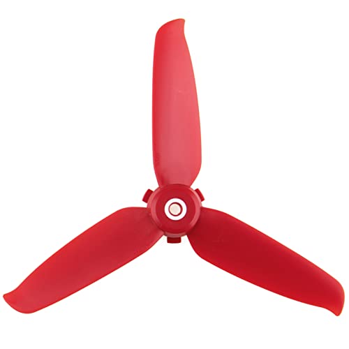 DJI FPV Drone 5328 Propellers 3-Blades Props Low Noise Quick-Release Upgrade Replacement Accessories (8pcs - 4CW 4CCW, Red) - color: Red