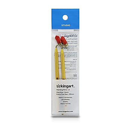 KINGART Fine Line Painting Pen Set of 2 Sizes - style: Fine and Extra Fine