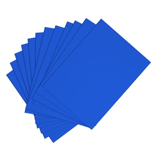 MBJelir EVA Foam Sheets - 8.5x5.5 Inch 2mmThick Non-Adhesive Craft Foam Paper for Crafts Project DIY Cosplay Scrapbooking, Classroom Projects,12 Sheets (Blue) - color: Blue