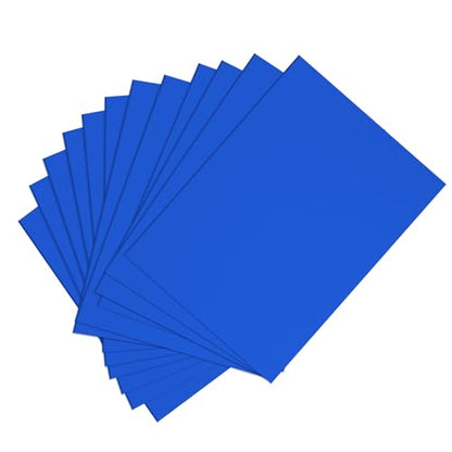 MBJelir EVA Foam Sheets - 8.5x5.5 Inch 2mmThick Non-Adhesive Craft Foam Paper for Crafts Project DIY Cosplay Scrapbooking, Classroom Projects,12 Sheets (Blue) - color: Blue