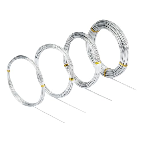 4 Pcs Aluminum Craft Wires,for Sculpting Armature DIY Jewelry Making
