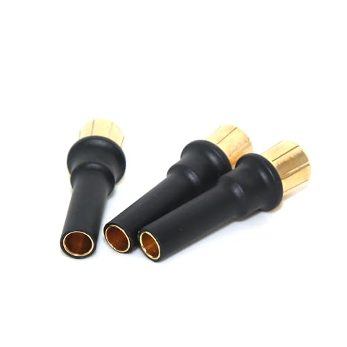 3-Pack 8mm Male to 4mm Female Bullet Adapter Connectors, 33mm RC ESC Motor Plug Reducer, Compact High Current Adapter