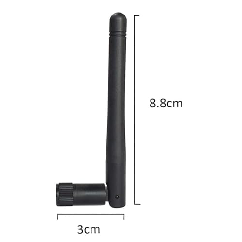 2.4GHz WiFi Antenna 3dBi SMA Male for Router, IP Camera, 2 Pack