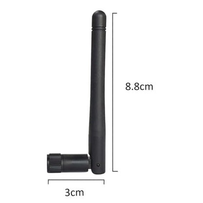 2.4GHz WiFi Antenna 3dBi SMA Male for Router, IP Camera, 2 Pack