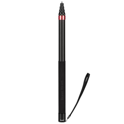 3m Invisible Carbon Fiber Selfie Stick for Insta360 X5/X4(Red) - color: Red