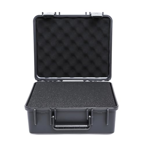 12in Hard Shell Case with DIY Customizable Foam Insert (10.6 x 8.9 x 3.3in Interior) - size: 10.6 x 8.9 x 3.3 inches