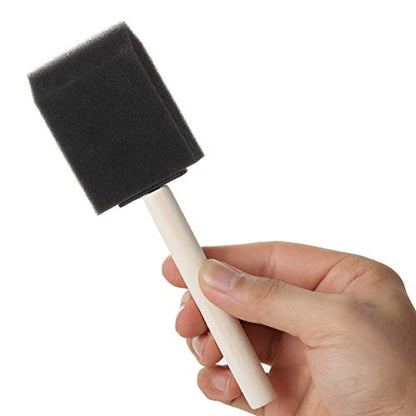 Bates Foam Paint Brushes, 2-Inch, 48 Pack - Sponge Brushes for Painting, Staining, and Mod Podge - color: Black, size: 2 inch, 48 Pack