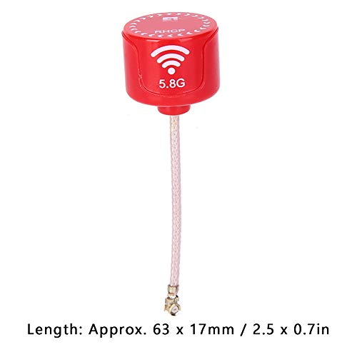 5.8Ghz 3dBi RHCP High Gain Antenna for FPV Racing Drone RC Parts Accessory Red (UFL