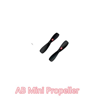 skrnrhrery Mini Propeller, Suitable for Small and Medium UAV Quadcopters - Nylon Propeller with 0.8 and 1.0mm Center Shaft, Blade Length 46/42/37mm - AB Positive and Negative (37MM Shaft 0.8) - size: Length 37 holes 0.8mm