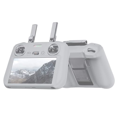 RC 2 Protective Silicone Cover for DJI RC2 Drone Remote Controller, Anti-Glare Screen Shade & Shockproof Case Controller Accessories,Compatible with Mini 5 Pro/Mini 4 Pro/Air 3S/Mavic 4 Pro - color: Grey, style: RC2 Remote Controller